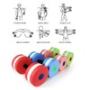 Set of 2 Water Exercise Dumbbells, Foam Removable Aqua Dumbbells