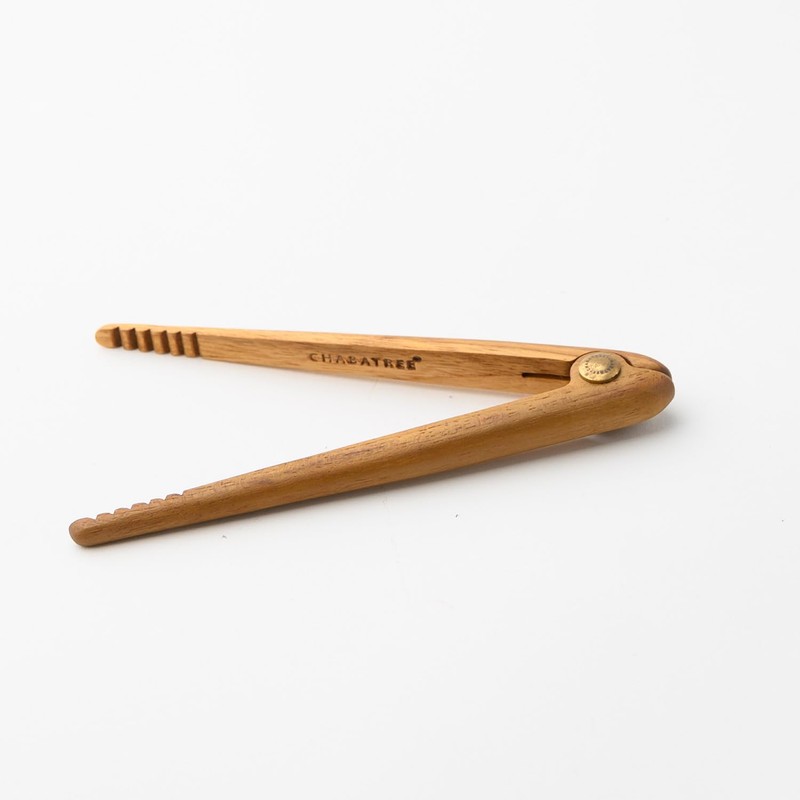 Chaba Tree ChaBatree Wooden Needle Tongs 5.7" Teak Wood Kitchen