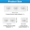 Upgraded Shower Caddy Adhesive Replacement,Strong Adhesive Hooks for Shower Caddy,