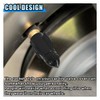 4PCS Rocket Shape Car Tire Valve Stem Caps, Aluminum Alloy