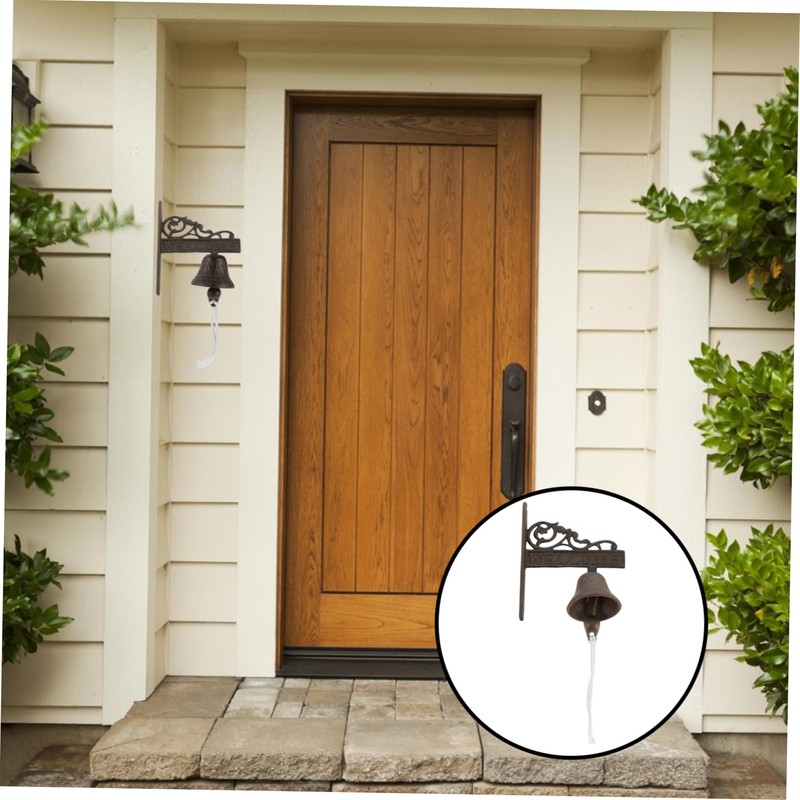 GRIRIW Iron Material Door Chime Charming Vintage Design Hanging Wall