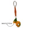 MONKIMAU Women's Leather Keyring Chameleon Figure, orange