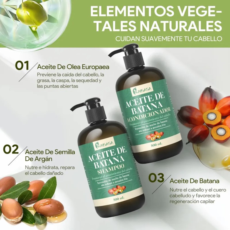 Kaisasa Aceite De Batana Shampoos Y Acondicionadores Kit