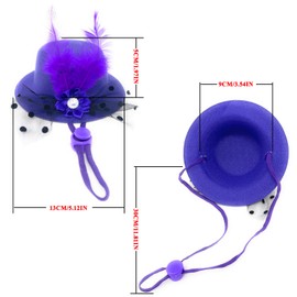 ComiMag Dog Hat Cat Hat Rabbit Hat Fascinator Hat Tea Party Hat Dog Sun Hat Cat Sun Hat Adjustable