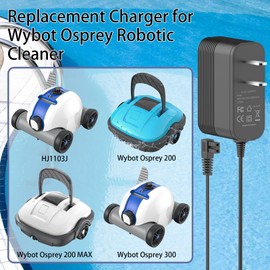 Replacement for Wybot Osprey 200 Charger Power Cord Adapter Compatible with Wybot Osprey 200 WY1102 WY1102MAX Osprey 300 HJ1103 WY1103 WY1103MX Pool Cleaner