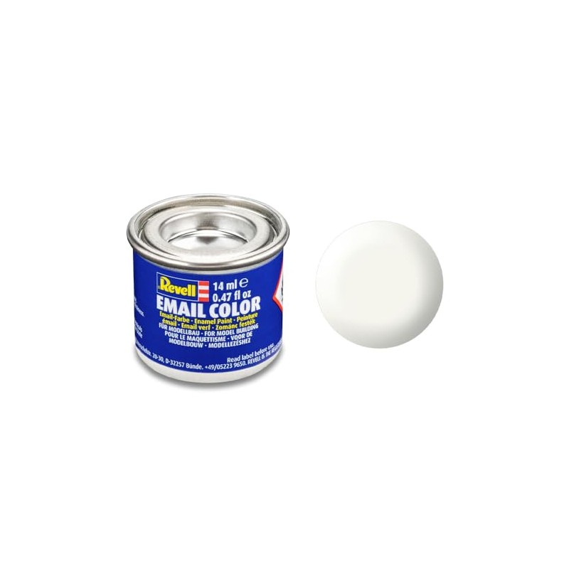 Revell 32301 White, Semi-Matt RAL 9010 - 14ml-dose