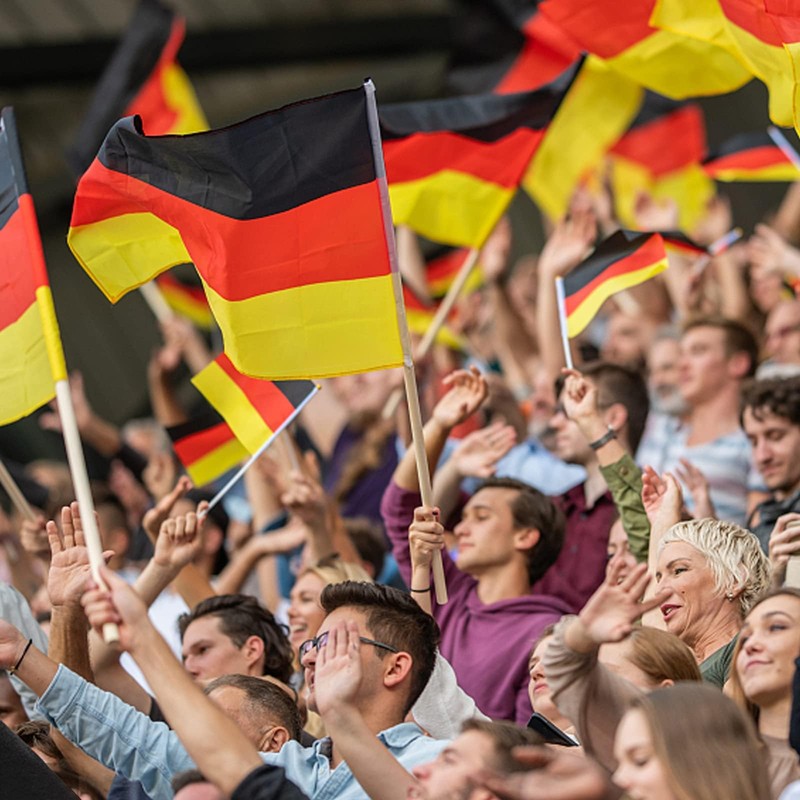 LEIVESTE German Flag, Weatherproof, with Loop for Flagpole, 60 x