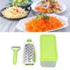 Vegetable Cutter 4 in 1 Multifunctional Stainless Steel Portable Lightweight