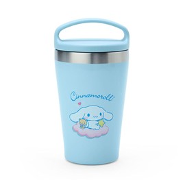 Sanrio 951633 Sanrio Steel Cup Stainless Steel Tumbler with Handle, Cinnamoroll, Cinnamoroll, 6.3 x 3.3 x 3.3 inches (16 x 8.5 x 8.5 cm), Stainless Steel Tumbler with Handle, Character 951633