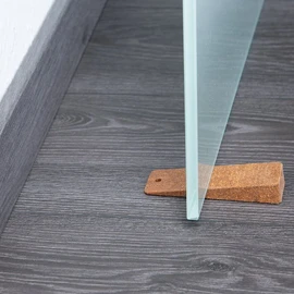 5 x Sossai® Door Wedge | TSK95 | Door Stopper (5 Pieces) Made of Hard Rubber | Colour: Cork
