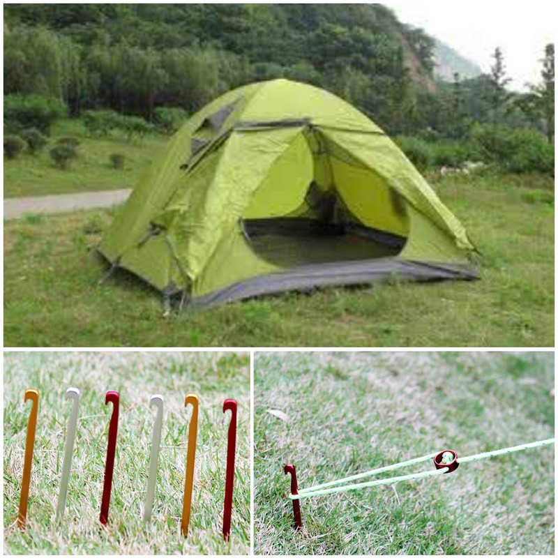 Tent Stake, 10 Pieces 16 cm / 6.29 Inch Aluminium