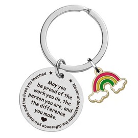 Keychain Gift to Coworker Employee Teacher,Thank You Appreciation Retirement Goodbye Gift, May You Be Proud of the Work (May You Be Proud Of)