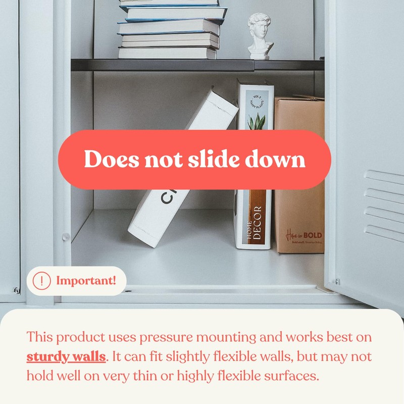 Home in Bold Metal Adjustable Locker Shelf | Heavy Duty