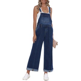 Vetinee Jumpsuit Casual Jeans Women'S Jumpsuits, Rompers & Overalls Overalls For Women Overalls For Women Loose Fit Plus Size Overalls For Women Lapis Loft Size XX-Large Size 20 Size 22