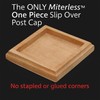 3.5" x 3.5" Wood ONE-Piece Slip Over Post Cap -