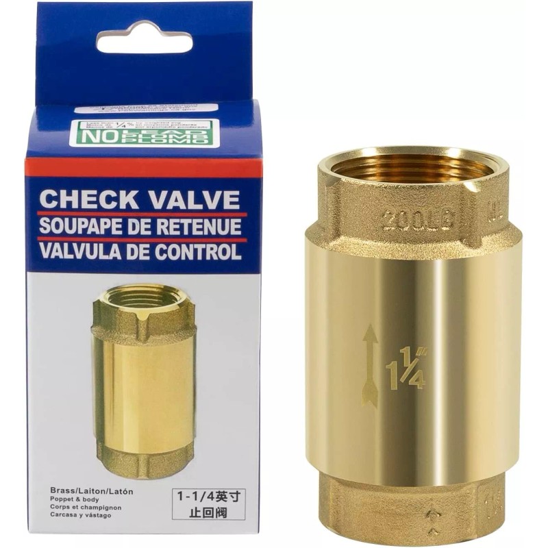 Deargooday 1 1/4" Check Valve Female Pipe Thread One Way