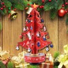Cabilock Christmas Tree Classic Music Box Wooden Clockwork Design Christmas