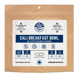 Nomad Nutrition Cali Breakfast Bowl | Instant Freeze Dried Meals for Backpacking, Camping, Hiking | Plant-Based, Non-GMO Dehydrated Food | High-Energy Backpacking Meals | Camping Meals | 112g - 1 Pack