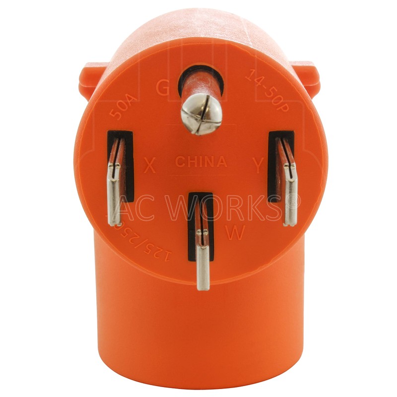 AC WORKS Range/RV/Generator 14-50P Plug to 6-30R 30 Amp 250