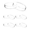 QWORK Glass Petri Dishes with Lid, Thicken, 120mm x 26mm,