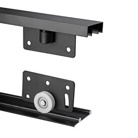 KiKiHong Set of 2 Sliding Door Fittings, Sliding Door Rollers, Wardrobe, Sliding Door Roller for Sliding Door, with Screw