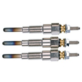 JEENDA 3PCS Glow Plug 16851-65510 16851-65512 Compatible with Kubota D722 D902 D905 D1005 D1105 V1505 V1305 Z482 RTV900 RTV1100 Tractor B1700D B1700E ZD326 ZD331 Mower BX1800D BX1830D