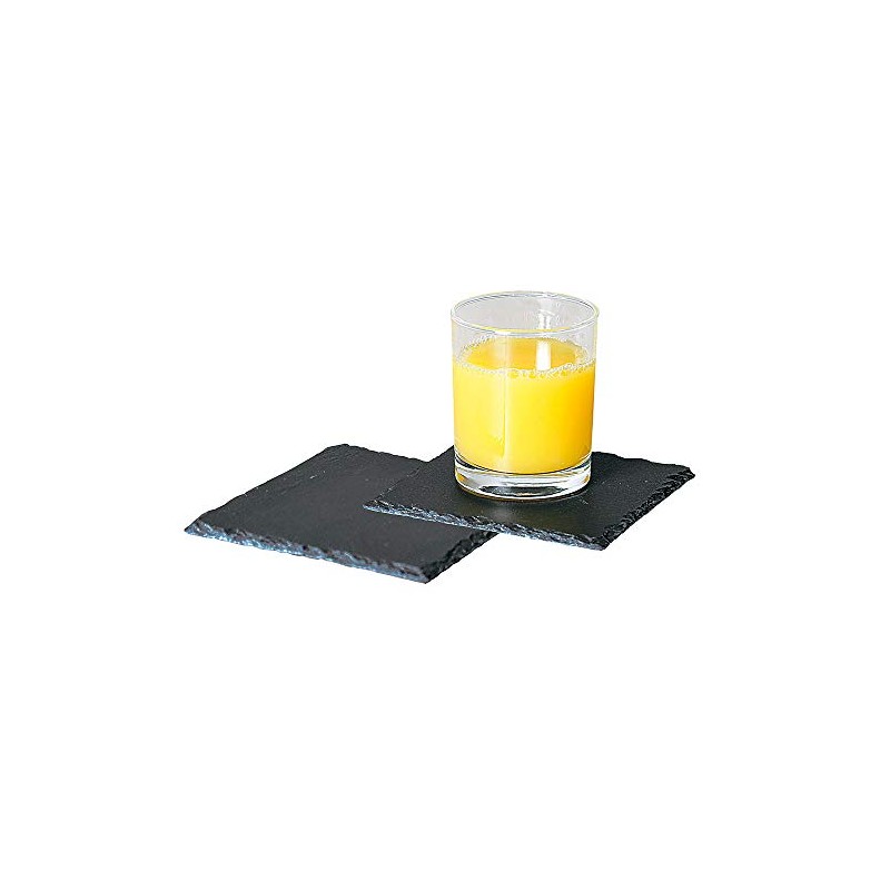KESPER 38110 Slate Coasters 13 x 13 cm Pack of