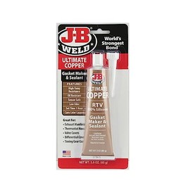 J-B Weld 32325 Ultimate Copper High Temperature RTV Silicone Gasket Maker and Sealant - 3 oz. - Copper