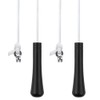 UYUYong 2Pcs Bathroom Light Pull Cord Black 5.8cm Pull Cord