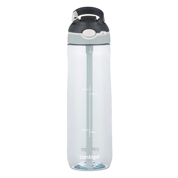 Contigo Ashland Autospout Water Bottle with Flip Straw, Large BPA Free Drinking Bottle, Sports Flask, Leakproof Gym Bottle, Dishwasher Safe, Ideal for Sports, Bike, Running, Hiking, 720 ml