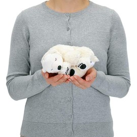 カロラータ ホッキョクグマ ぬいぐるみ (スリーピングシリーズ 子/横向き/やさしい手触り) リアル 動物 くまのぬいぐるみ おもちゃ お人形 ギフト プレゼント 誕生日 (検針2度済み) / クリスマス クリスマスプレゼント