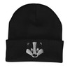 Badger Face Cute Animal Embroidered Beanie Hat Logo Men's -
