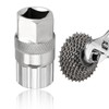 Nazaz Bicycle Cassette Puller Freewheel Removal Tool Compatible with Shimano