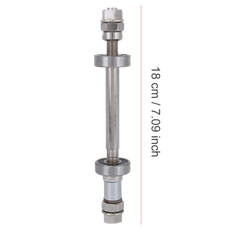 Vingvo Front Rear Wheel Hub Axle, Metal Bicycle Wheel Hub