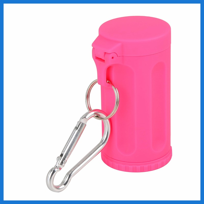 VekAuto Portable Smokeless Ashtray with Keychain Lid for Car Pink