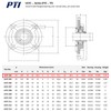 PTI Flange Bearing, Shaft Diameter 20 mm, Type UCFC 204,