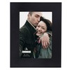 Malden International Designs Wide Linear Wooden Picture Frame, 5 by