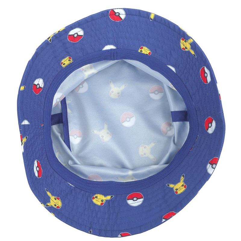 Difuzed Men's Pika & Pokeball All-Over Floppy Hat, Blue, One