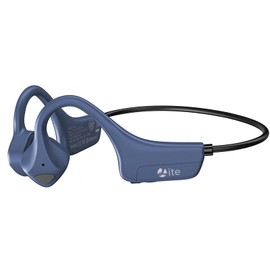 YouthWhisper Bluetooth Headphones Waterproof Bone Conduction Headset Open Ear Earphones Blue Headset with mic, Bluetooth Headset with mic