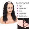 None Lace Front Machine Made Wig Deep Wave for Black