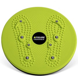 Daiwa Felicity Figure Trimmer Ab Twister Board Waist Exercise Disc 8 Magnets - Lime