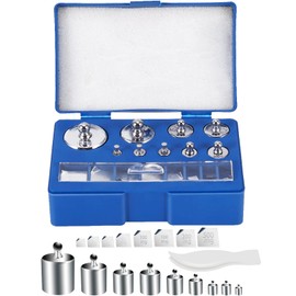 17 Pcs Calibration Weights Set, 10mg-100g Grams Weights Calibration, Precision Stainless Steel Calibration Weight Kit, Scale Calibration Weight Kit for Digital Balance Scale, Jewellery Scale