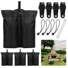 Canopy Weight Bags Beach Shade Canopy Accessory Heavy Duty Tent Sand Bags for Beach Camping Trips Canopy Pop up Tent Fishing Picnic Table,4 Packs（120 LBS）