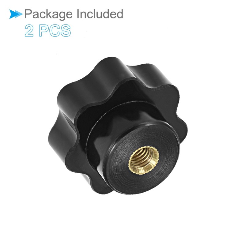 CoCud Star Knob, 31mm Diameter M6, Plastic Head Female Clamping
