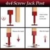 4x4 Screw Jack, Adjustable House Floor Jacks for Leveling, 14.5"