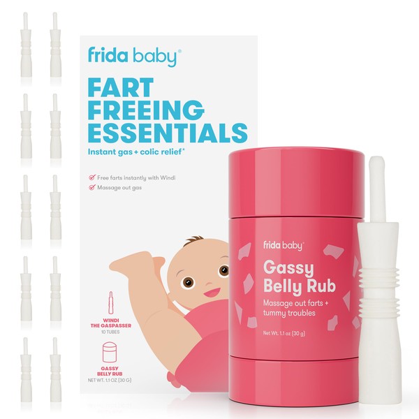 Frida Baby Fart Freeing Essentials | Includes Windi and Gassy