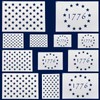 WISYOK American Flag 50 Star Stencils and 13 Stars 1776