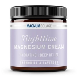 Nighttime Magnesium Cream for Women & Men - Lightly Scented with Chamomile & Lavender