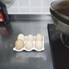 Bealuffe Ceramic Egg Holder Egg Tray Porcelain Fresh Egg Holder
