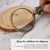 Retro Magnifying Glass Portable 3X Magnification Handheld Magnifier for Science